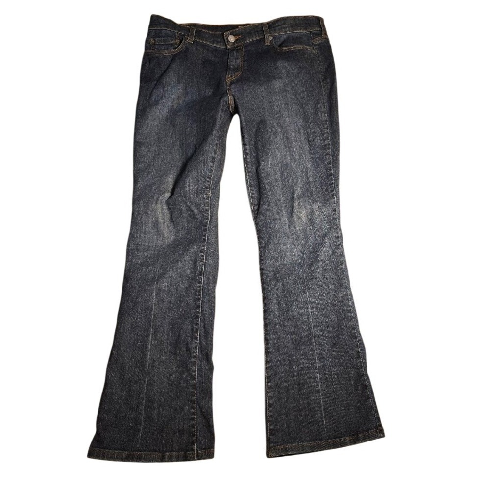 Levis 515 Bootcut Jeans Womens 14 Medium Dark Wash Denim Blue Mid Rise Stretch